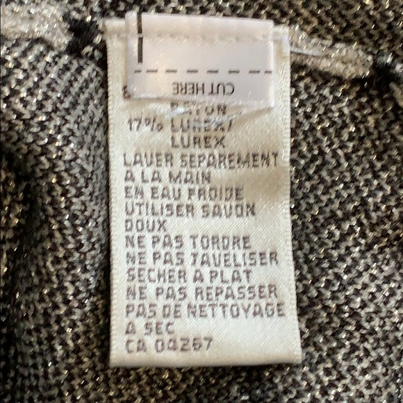 Laura Plus Shiny Silver & black stripped Blouse 2X - Picture 12 of 13